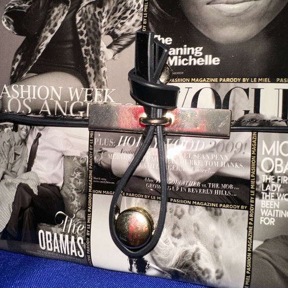 🩶🖤 Michelle Obama Crossbody/Clutch - Picture 6 of 10